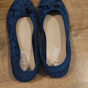 Anderson Lilley Women's Blue Lace Loafers